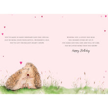 Load image into Gallery viewer, Hedgehog Mum Birthday Card
