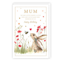 Load image into Gallery viewer, Hare Mum Birthday Card
