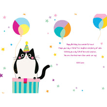 Load image into Gallery viewer, Party Cat Niece Birthday Card
