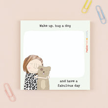 Load image into Gallery viewer, Hug a Dog Sticky Jot By RosieMadeAThing
