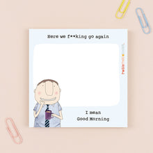Load image into Gallery viewer, Here We Go Boy Sticky Jot By RosieMadeAThing
