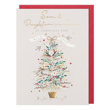 Load image into Gallery viewer, Decorated Xmas Tree Son &amp; Daughter-in-Law Christmas Card
