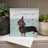 Load image into Gallery viewer, Dachshund Birthday Card
