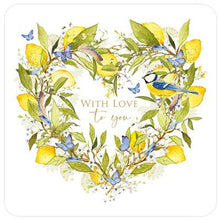 Load image into Gallery viewer, With Love To You  Blue TIts And Lemon Card
