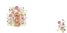 Load image into Gallery viewer, Cockapoo In The Flowers Blank Card
