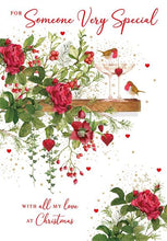 Load image into Gallery viewer, Robin Rose Mantle Someone Very Special Christmas Card
