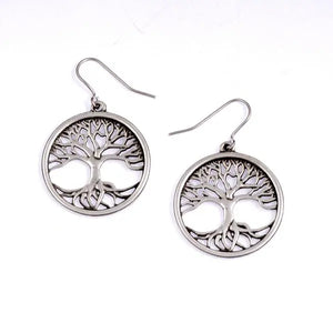 Tree Of Life Drop Earrings