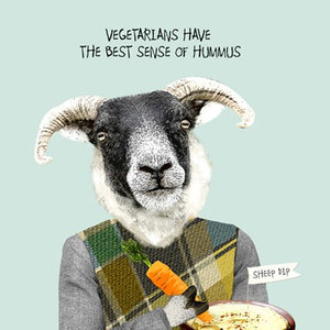 Vegetarians / Hummus Blank Card