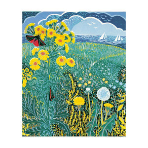 V&A Coastal Flowers Card