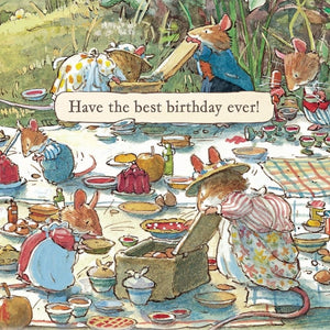 Brambly Hedge by Jill Berklem ‘ Picnic Time’ Birthday Card