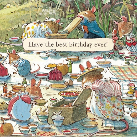 Brambly Hedge by Jill Berklem ‘ Picnic Time’ Birthday Card