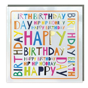 Bold Bright Birthday Card