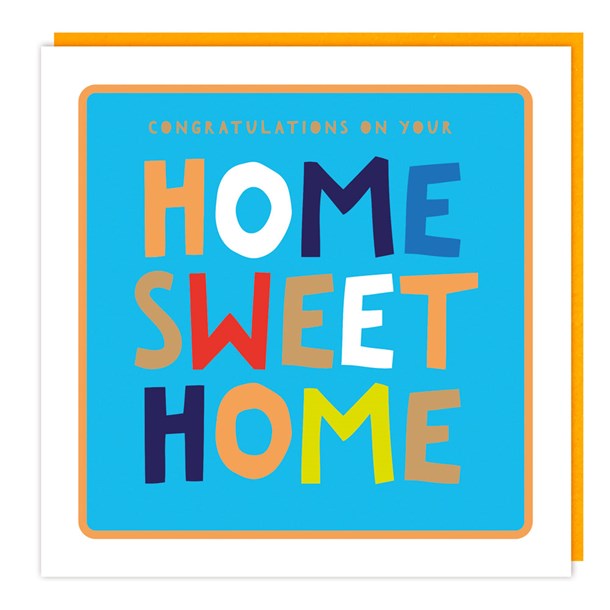 Bold Bright New Home Card