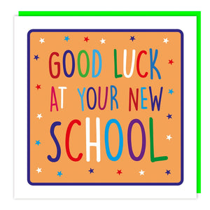 Good Luck at your New School Card