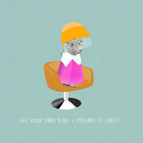 Get Your Hare Done And Prepare To Party Blank Card