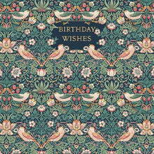 Load image into Gallery viewer, Morris &amp; Co  Strawberry Thief Birthday Card
