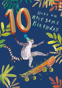 10th Birthday Card