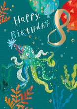 Load image into Gallery viewer, 8th Birthday Card
