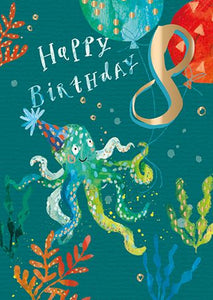 8th Birthday Card