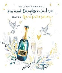 Son and Daughter-in-Law Anniversary Card