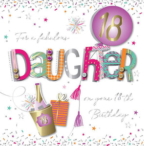 Daughter 18th Birthday Card