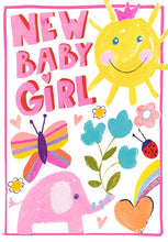 Load image into Gallery viewer, New Baby Girl Card
