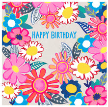 Load image into Gallery viewer, Bright &amp; Bold Flowers Birthday Card
