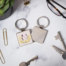 Load image into Gallery viewer, ‘Dandy Day’ Guinea Pig &amp; Dandelions Keyring
