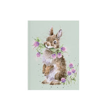 Load image into Gallery viewer, ‘ Head clover heels ’  Rabbit Paperback A6 Notebook by Wrendale Designs
