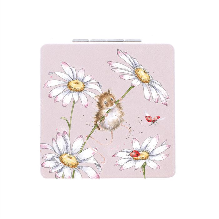 ‘Oops a daisy’ Mouse  Compact Mirror by Wrendale Designs