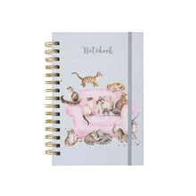 Load image into Gallery viewer, ‘Cattitude’ Spiral Lined A5 Notebook by Wrendale Designs
