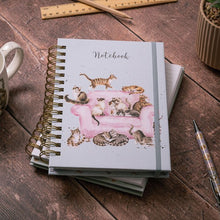 Load image into Gallery viewer, ‘Cattitude’ Spiral Lined A5 Notebook by Wrendale Designs
