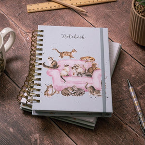 ‘Cattitude’ Spiral Lined A5 Notebook by Wrendale Designs