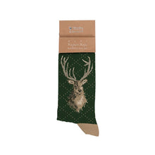 Load image into Gallery viewer, Mens Stag Super Soft Bamboo Socks by Wrendale Designs
