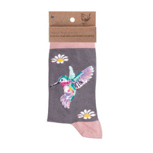 Load image into Gallery viewer, Hummingbird Super Soft Bamboo Socks by Wrendale Designs
