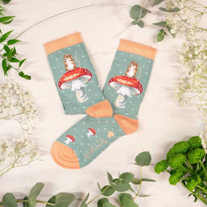 Mouse Super Soft Bamboo Socks by Wrendale Designs