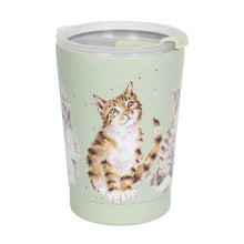 Load image into Gallery viewer, ‘Feline Friends’ Cat Thermal Travel Mug by Wrendale Designs
