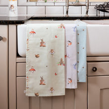 Load image into Gallery viewer, ‘Garden Friends ‘ Rabbit Tea Towel by Wrendale Designs
