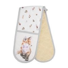 Load image into Gallery viewer, ‘ Woodlanders‘ Woodland Animals Duble Oven Glove by Wrendale Designs
