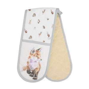 ‘ Woodlanders‘ Woodland Animals Duble Oven Glove by Wrendale Designs