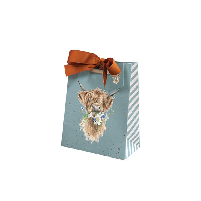 Highland Cow Small Gift Bag by Wrendale Designs