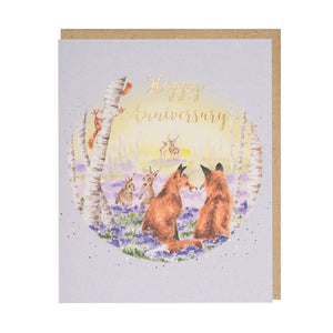 Wrendale Woodland Anniversary Card