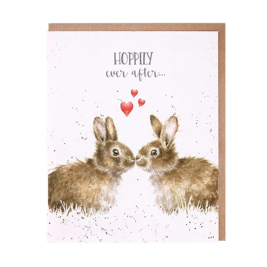 Rabbit Wedding Card by Wrendale Designs