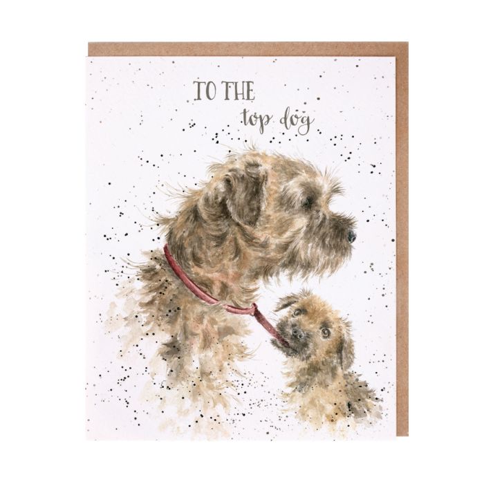 Top Dog Blank Card by Wrendale Designs