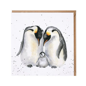 Emperor Penguin Blank Card by Wrendale Designs