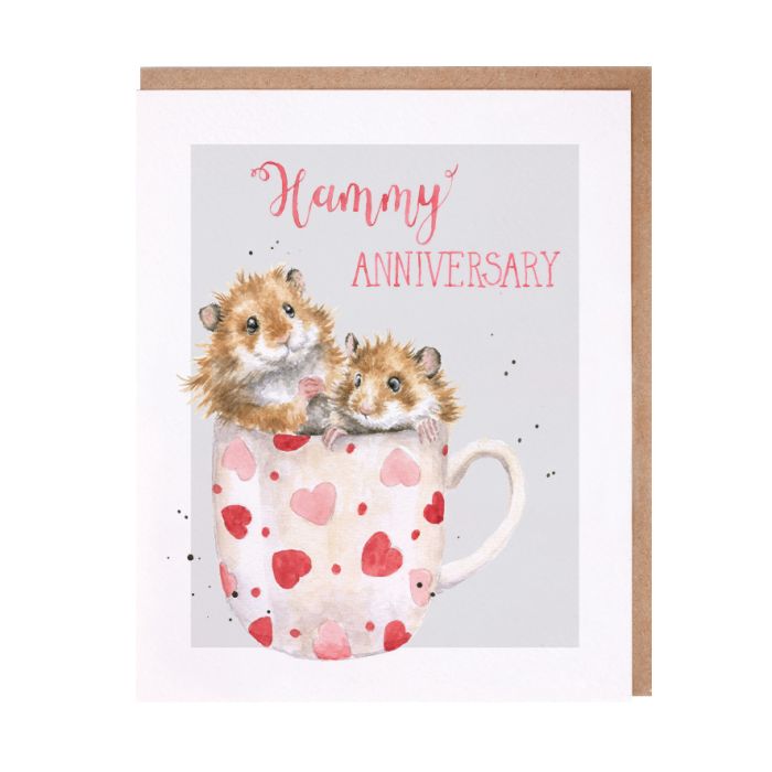 Hamster Anniversary Card by Wrendale