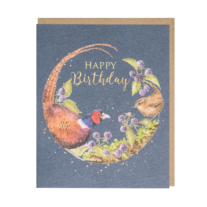 Wrendale Pheasant Birthday Card