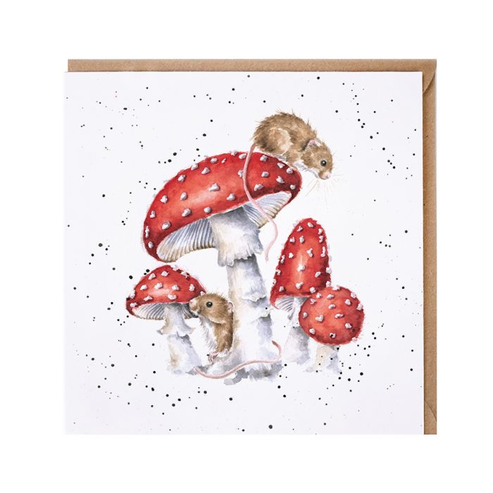 Toadstool  Blank Card by Wrendale Designs