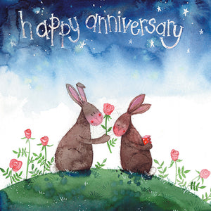 Anniversary Rabbits Card