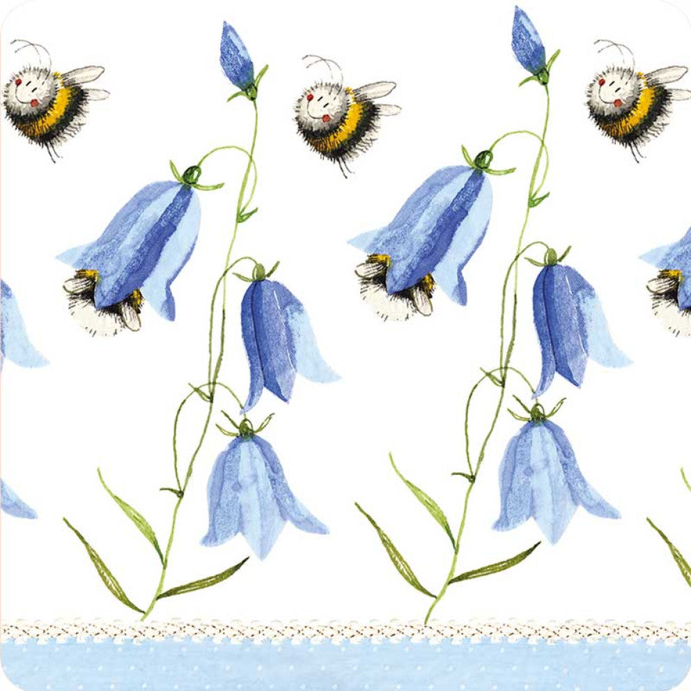 Harebells And Bees Coaster